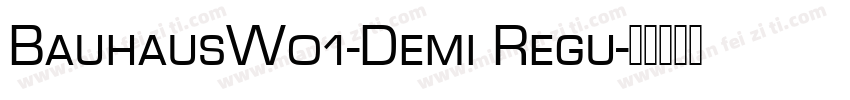 BauhausW01-Demi Regu字体转换